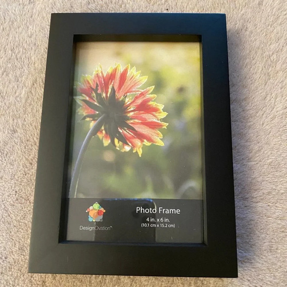 4 x 6 in Photo Picture Frame Black Wood New - Picture 1 of 1